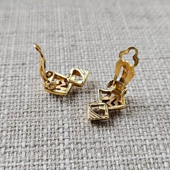 Nina Ricci Women Earrings Gold/Silver Ear Jewelry Clip On Stud Fashion Earrings - Picture 10 of 12